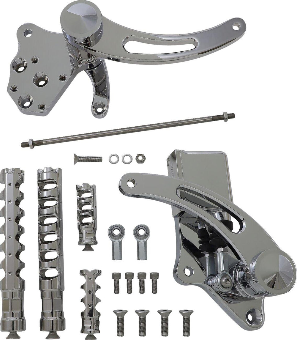 Accutronix Forward Controls For Harley Davidson FXST 1340 1985-1986 Slotted - Chrome
