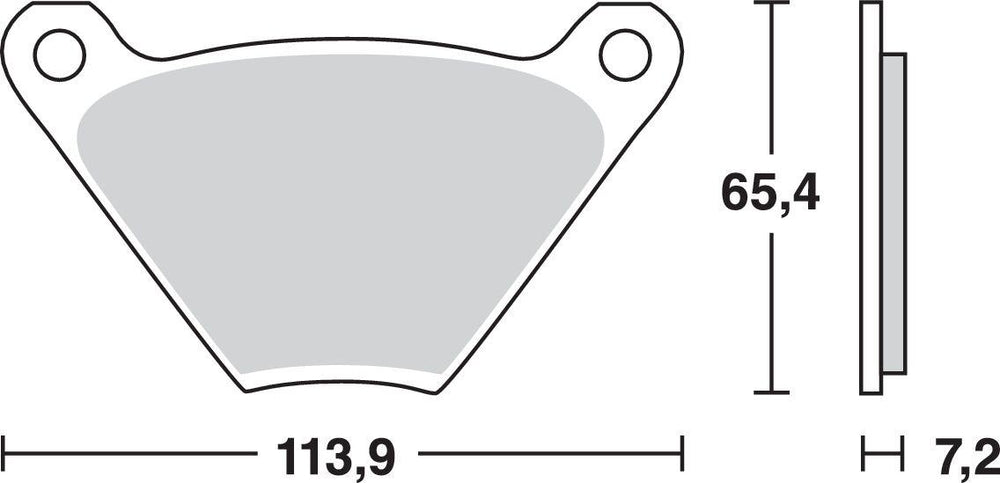 TRW All Round Sintered Metal Brake Pads For Harley Davidson FL 1200 1975-1977 Fit Front Or Rear