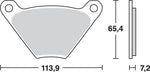 TRW All Round Sintered Metal Brake Pads For Harley Davidson FL 1200 1975-1977 Fit Front Or Rear