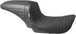 LE Pera Kickflip Seat For Harley Davidson FXD 1450 2004-2005 Pleated w/Gripp Tape - Black