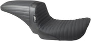 LE Pera Kickflip Seat For Harley Davidson FXD 1450 2004-2005 Pleated w/Gripp Tape - Black