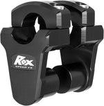Rox Speed FX Pivoting Handlebar Risers For 1-1/8" Bar Clamps For KTM Adventure 950 2003-2005 50.8mm (2") - Black