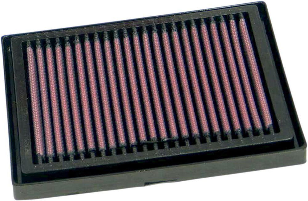 K&N High Flow Air Filter For Aprilia RSV 1000 R 2004-2009 - Black Red