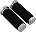 Drag Specialties Sundance Grips For Harley Davidson FLD 1690 2012-2013 - Black Chrome