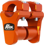 Rox Speed FX Pivoting Handlebar Risers For 1-1/8" Bar Clamps For KTM Adventure 1190 2013-2016 44.5mm (1-3/4") - Orange