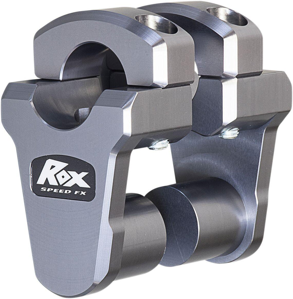 Rox Speed FX Pivoting Handlebar Risers For 1-1/8" Bar Clamps For Honda CRF1100L 50.8mm (2") - Grey
