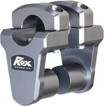 Rox Speed FX Pivoting Handlebar Risers For 1-1/8" Bar Clamps For Honda CRF1100L 50.8mm (2") - Grey