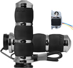 Avon Grips Air Cushion Heated Grips For Harley Davidson FLDE 1750 2018-2020 - Black Chrome