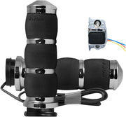 Avon Grips Air Cushion Heated Grips For Harley Davidson FLDE 1750 2018-2020 - Black Chrome