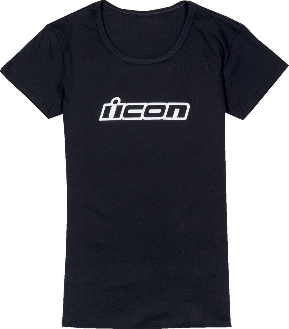 Icon Womens Adult Womens Clasicon T-Shirt - Black