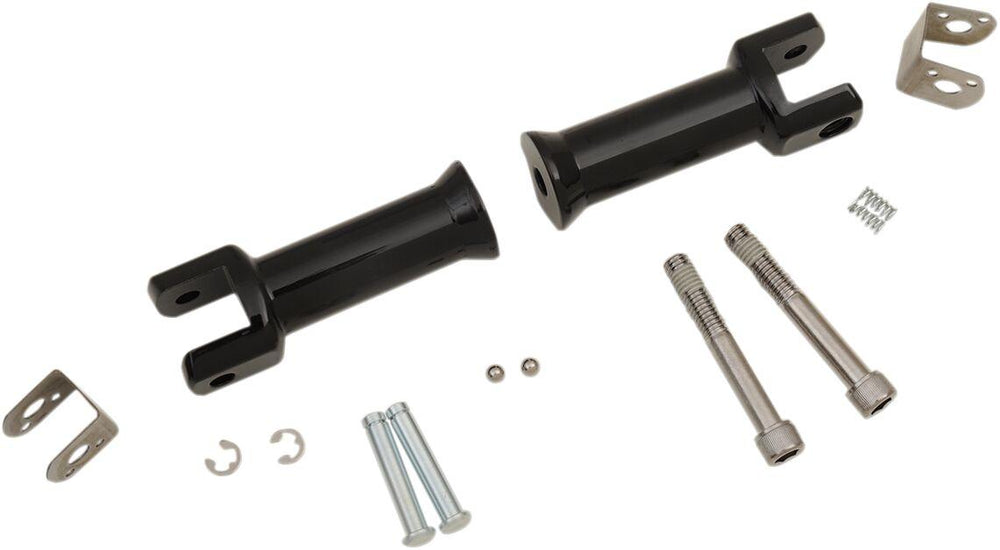 Drag Specialties Passenger Foot Peg Mount Kit For Harley Davidson FLDE 1750 2018-2020 - Black