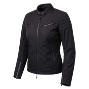 Spada Cafe Flux Ladies Motorcycle Jacket - Stealth Black