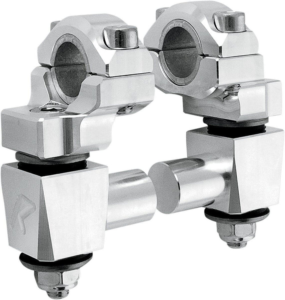 Rox Speed FX Elite Anti-Vibration Pivot Handlebar Risers For Honda CB1000C 50.8mm (2") - Chrome
