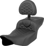 Saddlemen Extended Reach RoadSofa Tri Gripper Seat With Backrest For Harley Davidson FLHX 1923 2024-2026 - Black