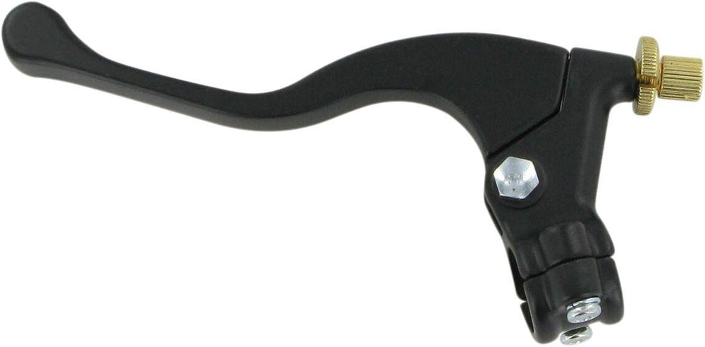 Parts Unlimited Shorty Style Power Clutch Lever Assembly For Honda CRF100F 2004-2009 - Black