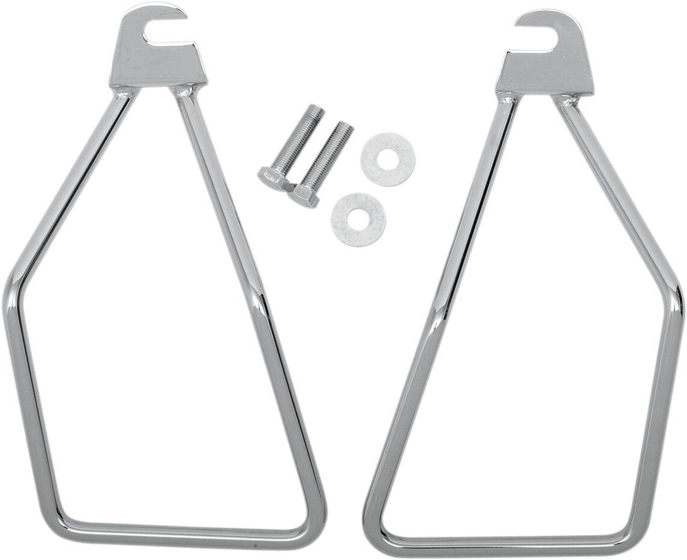 Drag Specialties Universal Saddlebag Hard Mount Kit For Harley Davidson FLST 1340 1987-1990 - Chrome