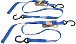 Moose Racing Heavy Duty Ratchet Tie Down Straps Set (183cm) - Blue