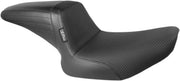 LE Pera Kickflip Seat For Harley Davidson FXLR 1340 1987-1994 Basketweave - Black