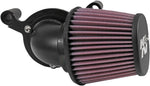 K&N Air Charger Intake Kit For Harley Davidson FLHR 1584 2008 - Black