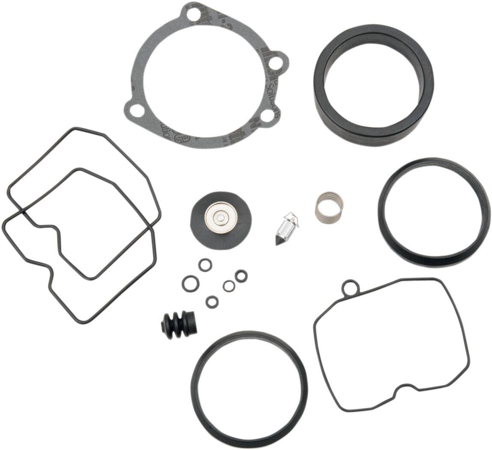 Drag Specialties Carburettor Rebuild Kit for Keihin For Harley Davidson FLST 1340 1988-1990 - Black Grey