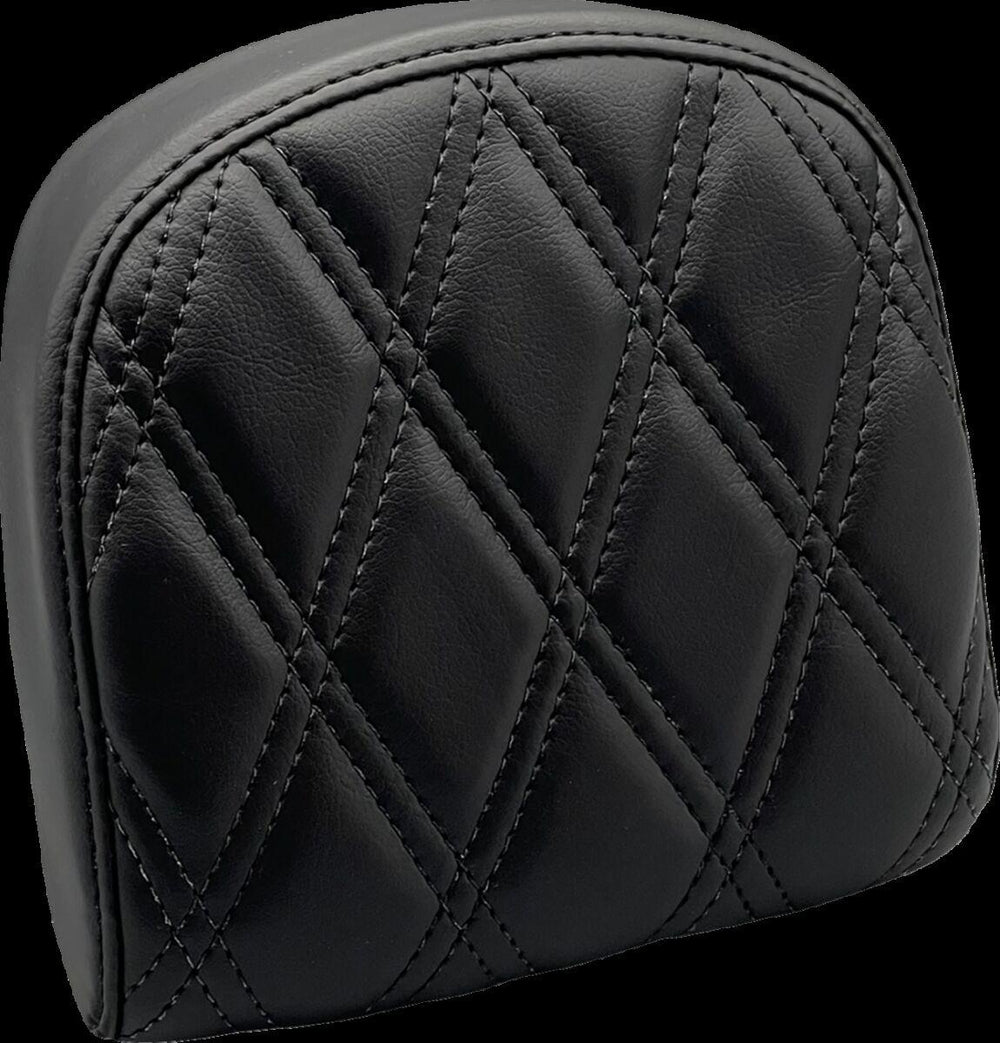 LE Pera Sissy Bar Pad For Harley Davidson FLDE 1750 ABS 2018-2020 Double Diamond/Dull 19 cm (7-1/2") - Black