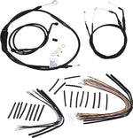 Burly Jail Bar Cable Kit For Harley Davidson XL 1200 C 2007-2013 25.5cm (10") - Black