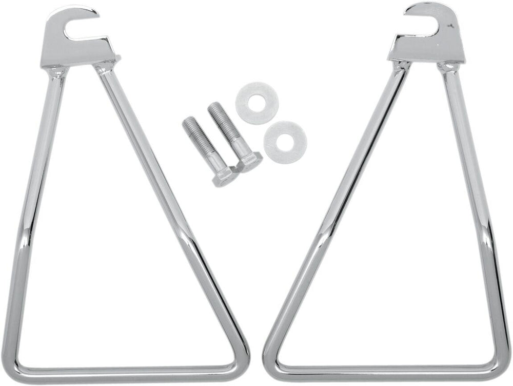 Drag Specialties  Saddlebag Support Brackets For Harley Davidson FL 1200 1956-1977 - Chrome