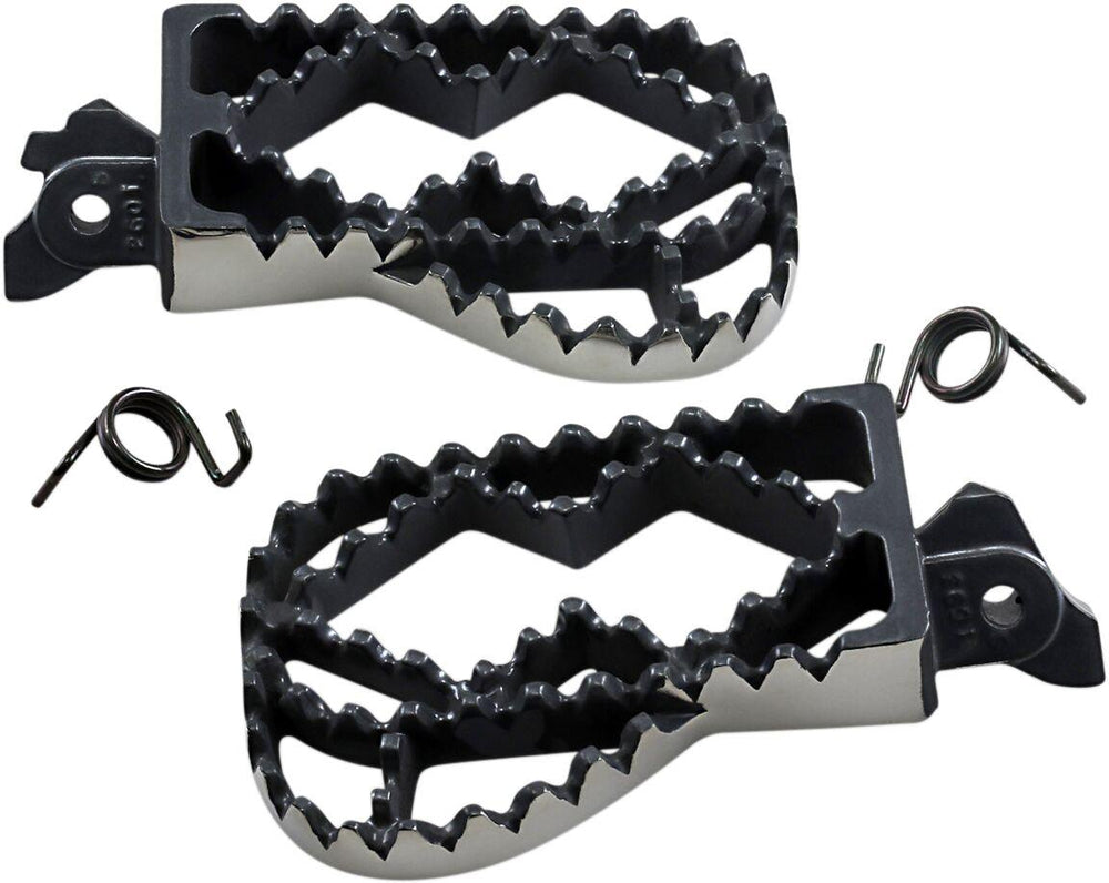 IMS Adventure Series Footpegs For BMW F 650 GS 2005-2012 - Black Silver