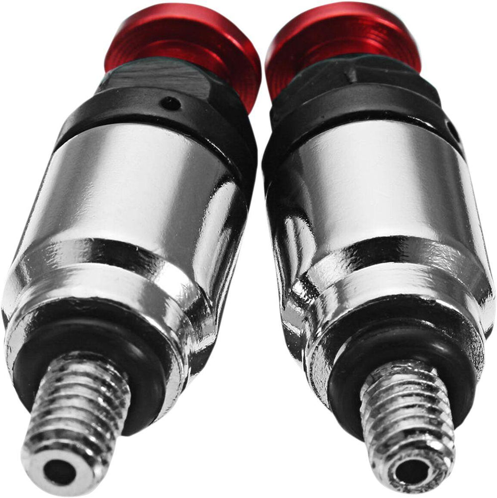 KSX Fork Air Bleeders For Showa/KYB Forks - Red/Silver
