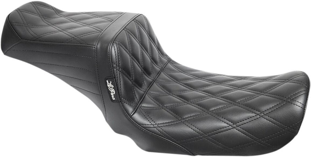 LE Pera Tailwhip Seat For Harley Davidson FLD 1690 2012-2013 Double Diamond - Black