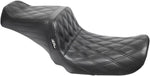 LE Pera Tailwhip Seat For Harley Davidson FLD 1690 2012-2013 Double Diamond - Black