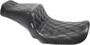 LE Pera Tailwhip Seat For Harley Davidson FLD 1690 2012-2013 Double Diamond - Black