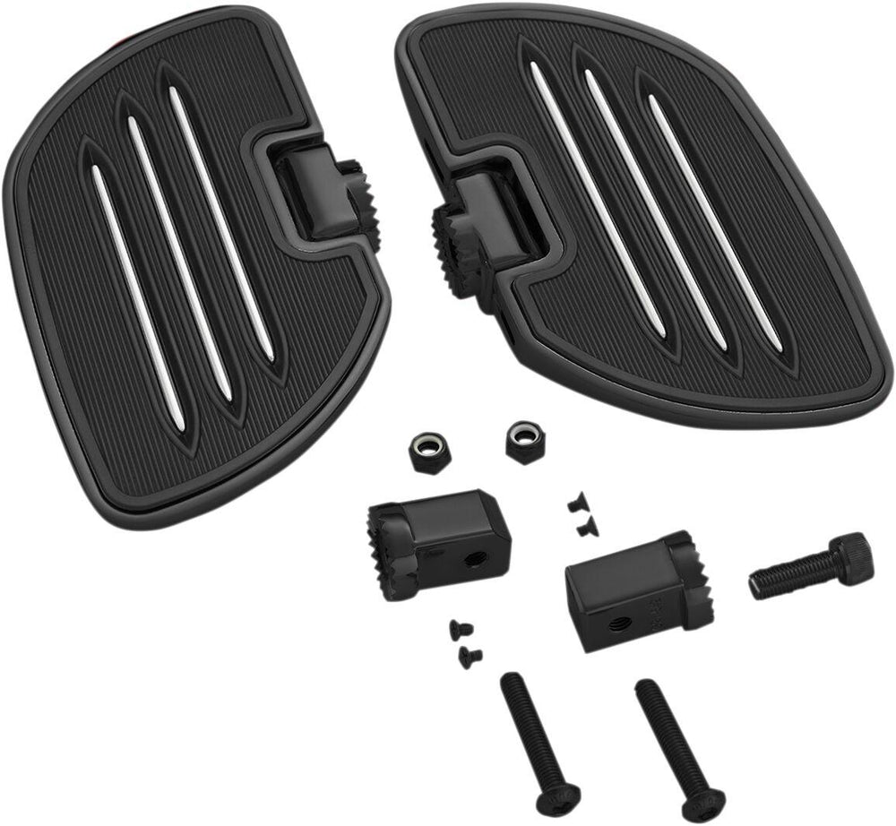 Show Chrome Commander Driver Floorboards For Honda GL 1800 Goldwing 2018-2023 - Black