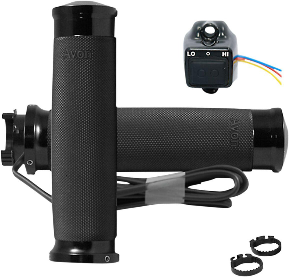 Avon Grips Custom Contour Heated Grips For Triumph Adventurer 900 1996-2001 - Black