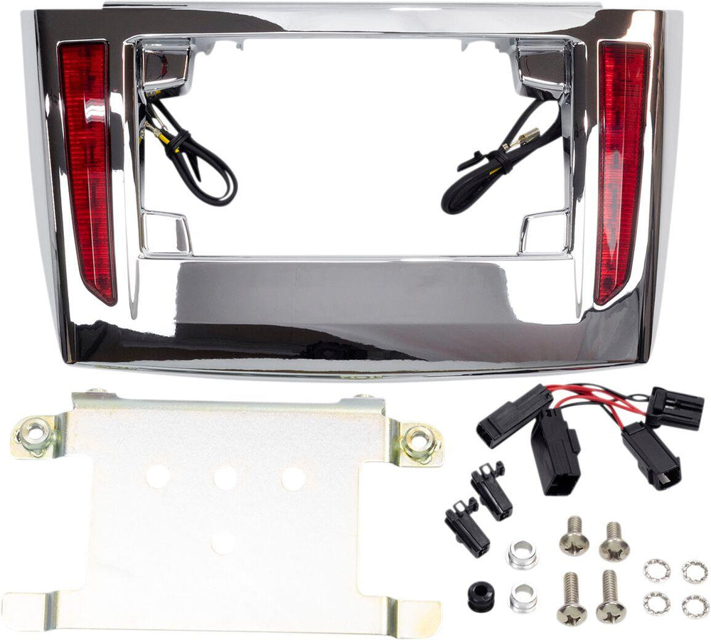 Ciro LED License Plate Frame For Harley Davidson FLHTCUTG 1690 2009-2016 Red