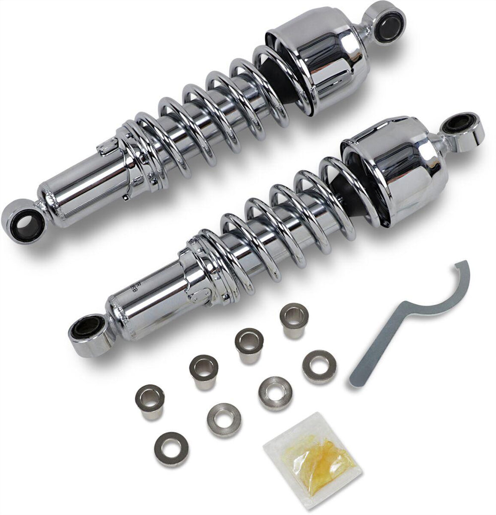Drag Specialties Replacement Shock Absorber For Harley Davidson FXLR 1340 1987-1994 Rear 318.00 mm (12.50") - Black Chrome