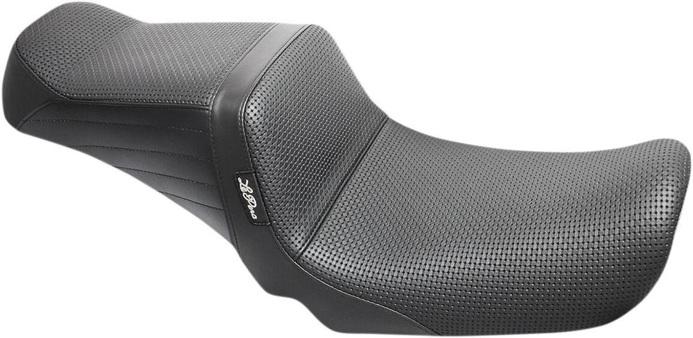 LE Pera Tailwhip Seat For Harley Davidson FLD 1690 2012-2013 Basketweave - Black