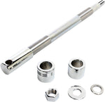 Drag Specialties Front Axle Kit For Harley Davidson FXST 1450 2000-2003 - Chrome Silver