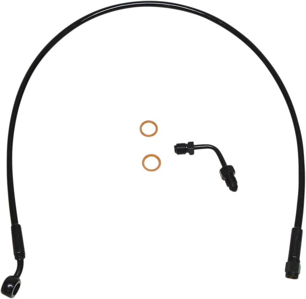 Magnum Shielding XR Brake Hose with Adapter For Harley Davidson FXFB 1750 2018-2019 Front Upper 66 cm (26") - Black