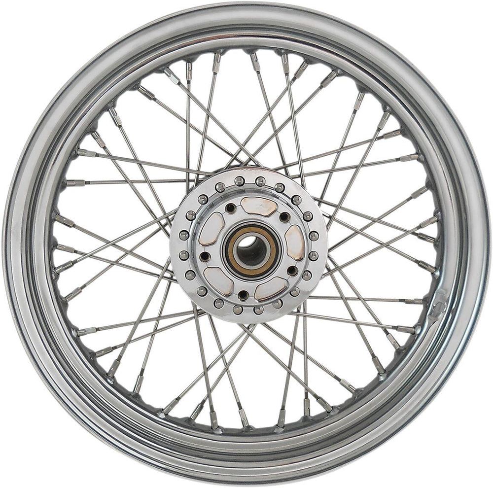 Drag Specialties Laced Wheel For Harley Davidson XL 1200 C 2010-2020 16x3 Front - Chrome Silver
