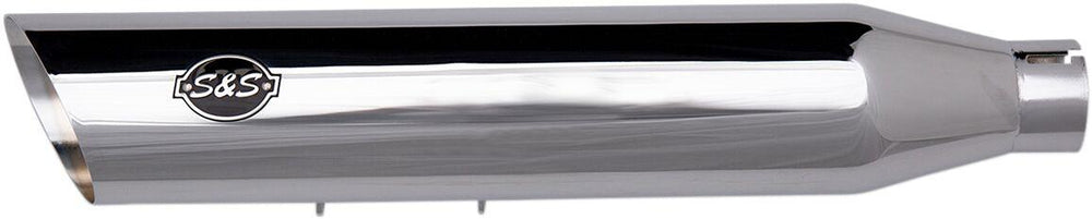 S&S Cycle Slash Cut EC  Silencers For Harley Davidson FLDE 1750 2018-2020 Right - Chrome