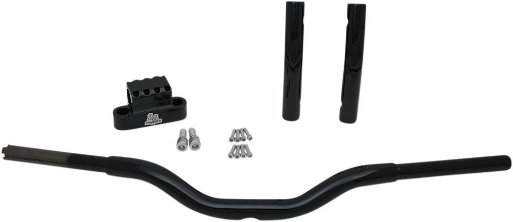 LA Choppers Kage Fighter-T Pullback Handlebar 28 cm (11") - Black/Gloss