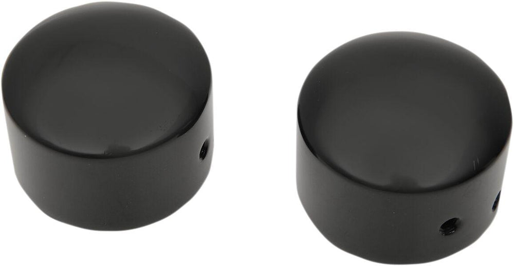 Drag Specialties Axle Caps For Harley Davidson FLHR 1584 2008 Front - Black