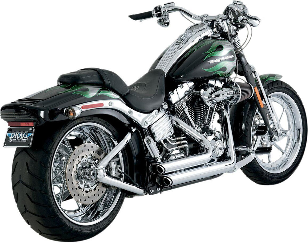 Vance & Hines Shortshots Staggered Exhaust System For Harley Davidson FXSTSI 1450 EFI 2004-2006 - Chrome