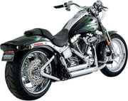 Vance & Hines Shortshots Staggered Exhaust System For Harley Davidson FXSTSI 1450 EFI 2004-2006 - Chrome