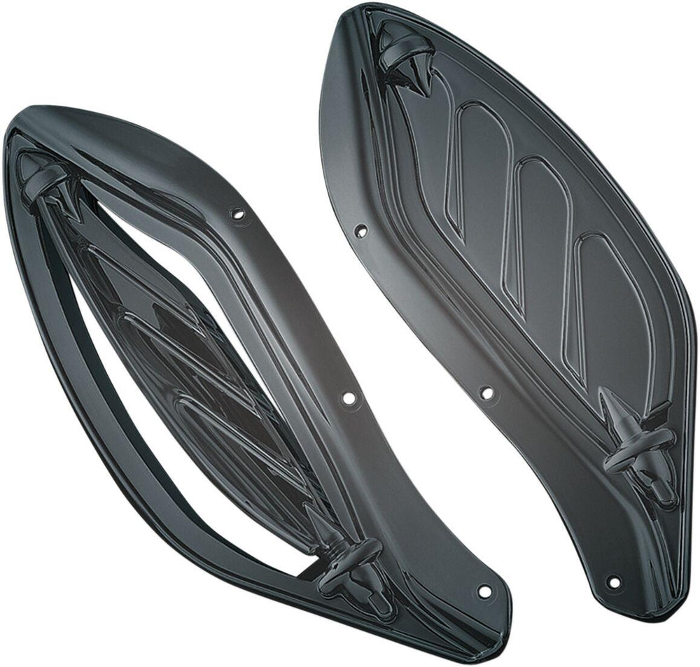 Kuryakyn Dragon Wing Variable Air Deflectors For Harley Davidson FLHT 1340 1998 - Dark Smoke