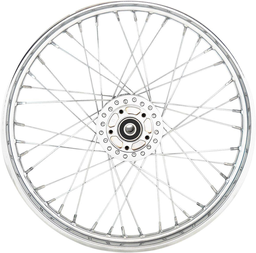 Drag Specialties Laced Wheel For Harley Davidson XL 1200 C 2006-2007 21x2.15 Front - Chrome Silver