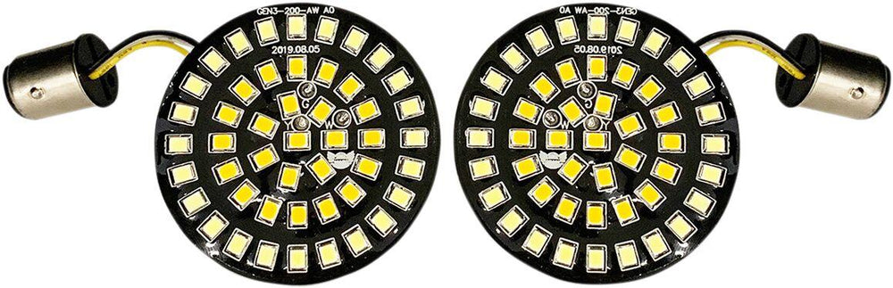 Drag Specialties Front Dual Ring Turn Signal Inserts For Harley Davidson FLSTC1340 1997