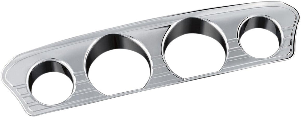 Kuryakyn Tri-Line Gauge Trim For Harley Davidson FLHT 1750 2019 - Chrome