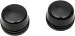 Drag Specialties Axle Caps For Harley Davidson FLHR 1450 2000-2003 Front - Black
